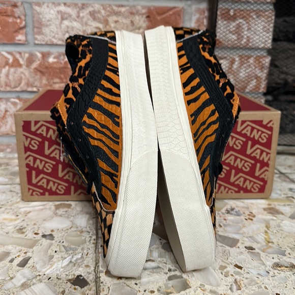 Vans Bold NI Sp 'Mixed Media' Animal Print Leather New vault premium - Picture 5 of 9